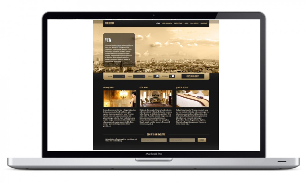 Attract, impress and welcome new guests with your optmized, beautiful website design for hotel online marketing.